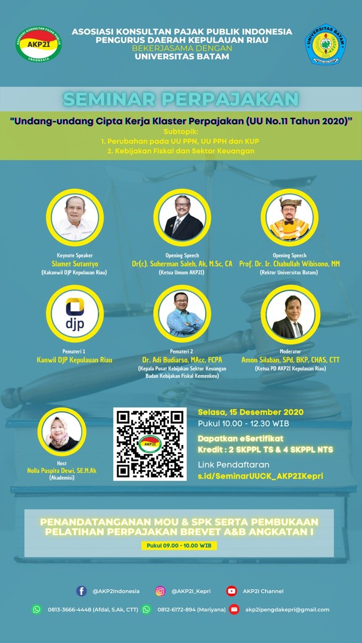 You are currently viewing “Undang-Undang Cipta Kerja Klaster Perpajakan (UU No. 11 Tahun 2020)” Subtopik : Perubahan Pada UU PPN, UU PPh dan KUP, dan Kebijakan Fiskal dan Sektor Keuangan